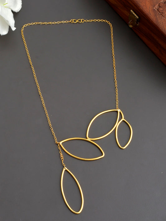 Gold Plated Leaf Chain Gold Plated Necklaces for Women Online