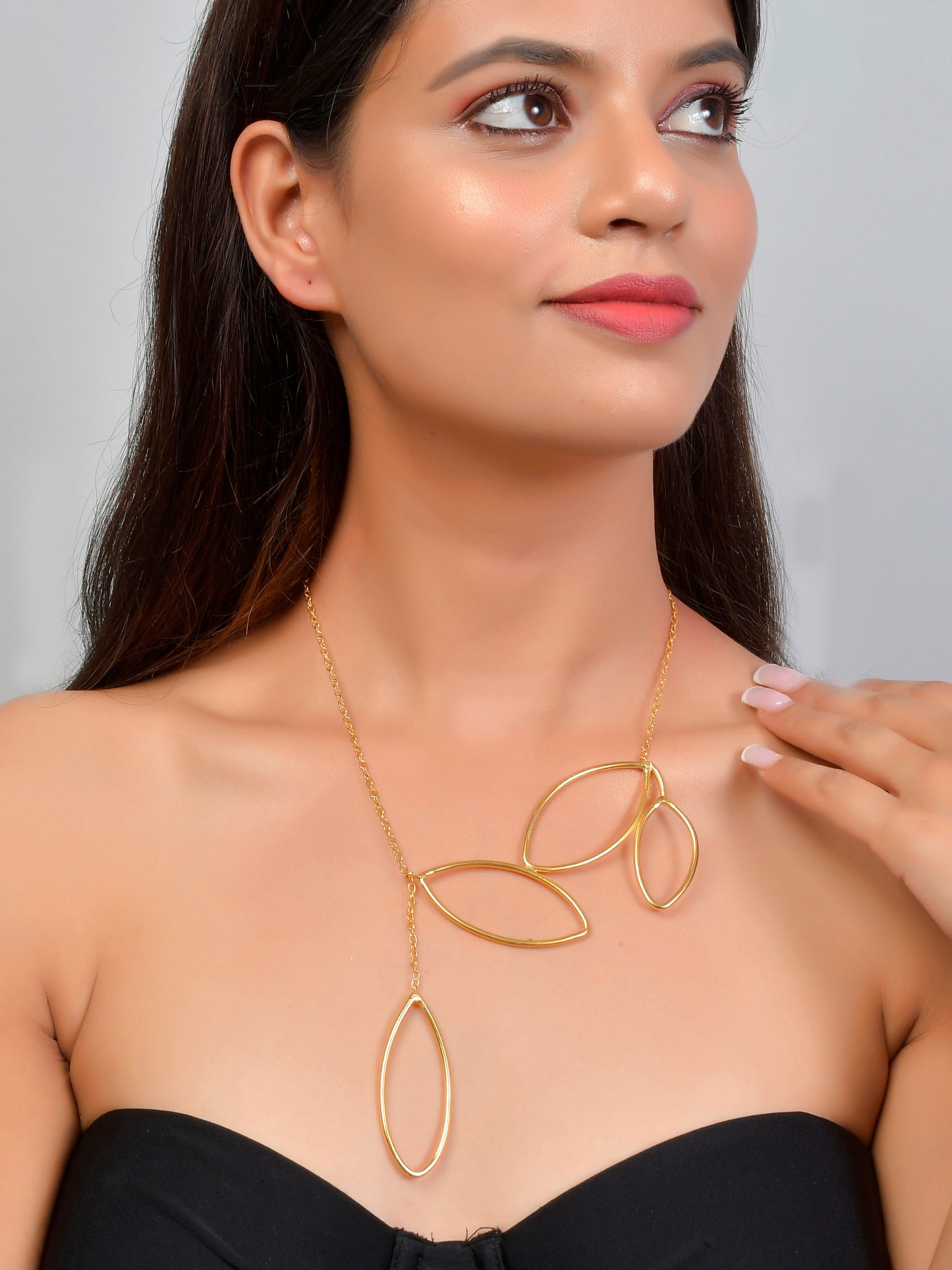 Gold plated Leaf Chain gold plated necklace