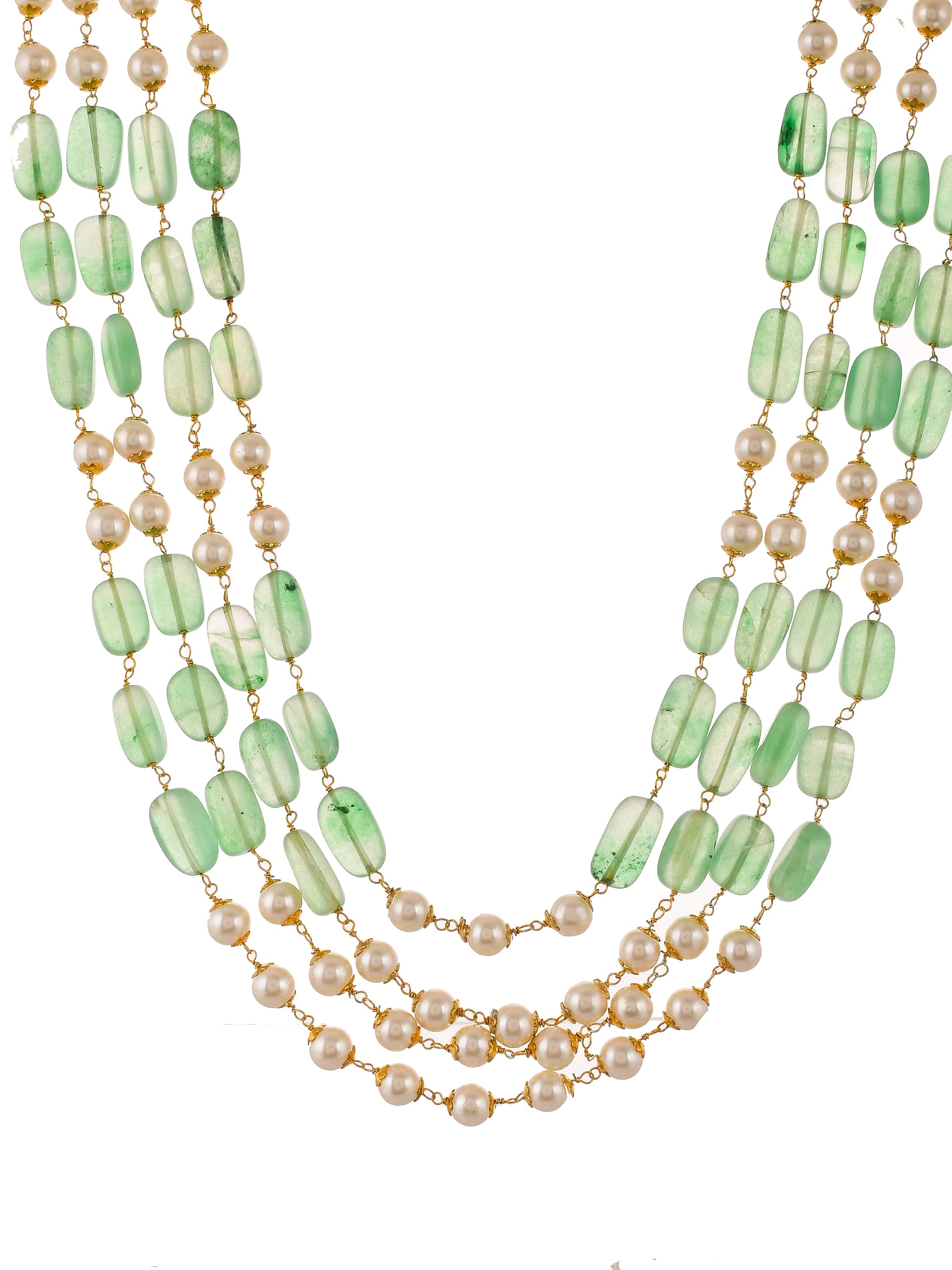 Multi Layered Semi Precious Necklace