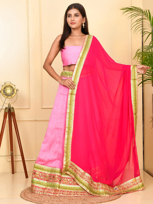 Silk Heavy Ready To Wear Lehenga With Unstiched Blouse