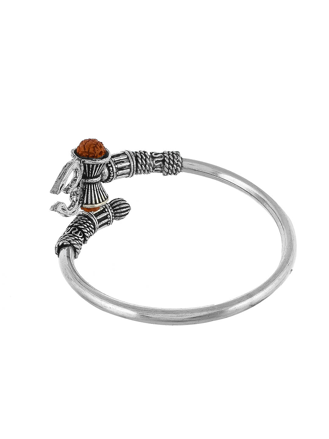 Silver Rudraaksh Shivaay Trishul Bracelet