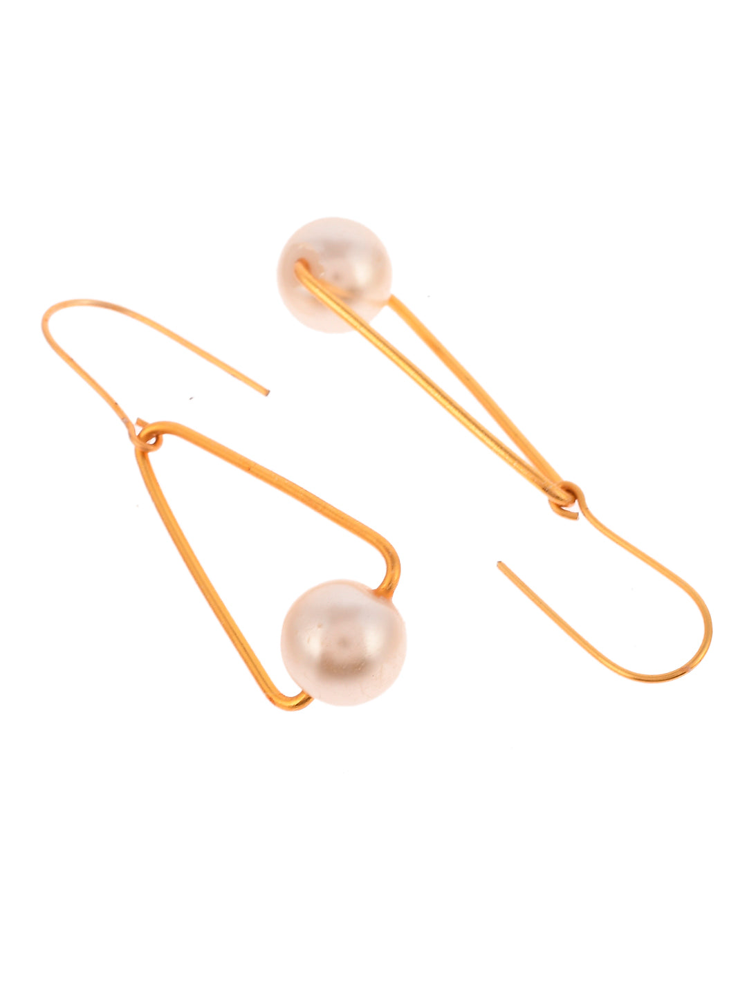 Gold Plated Latest Pearl Drop Earrings For Wmen