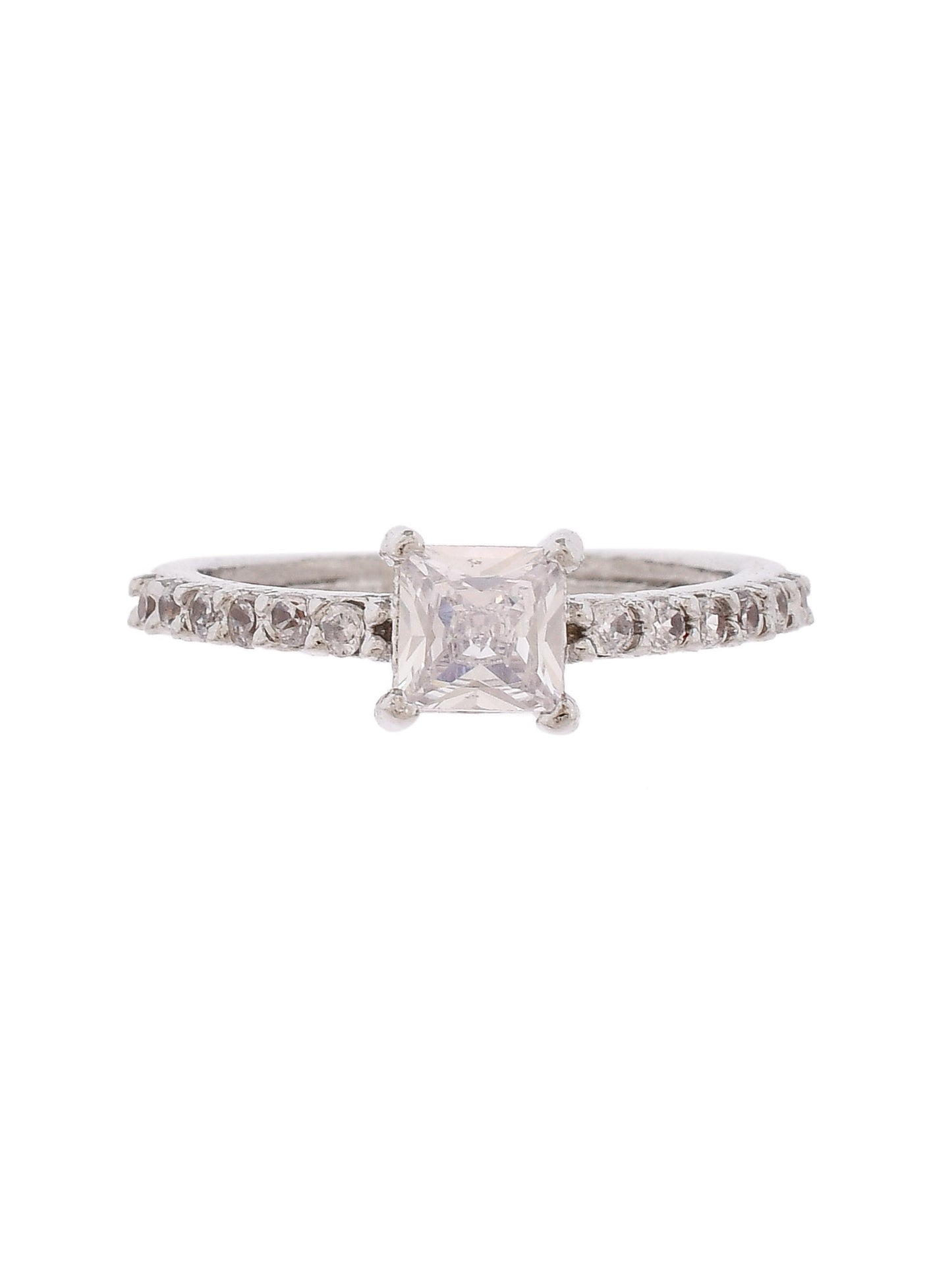 American Diamond Western Adjustable Finger Ring