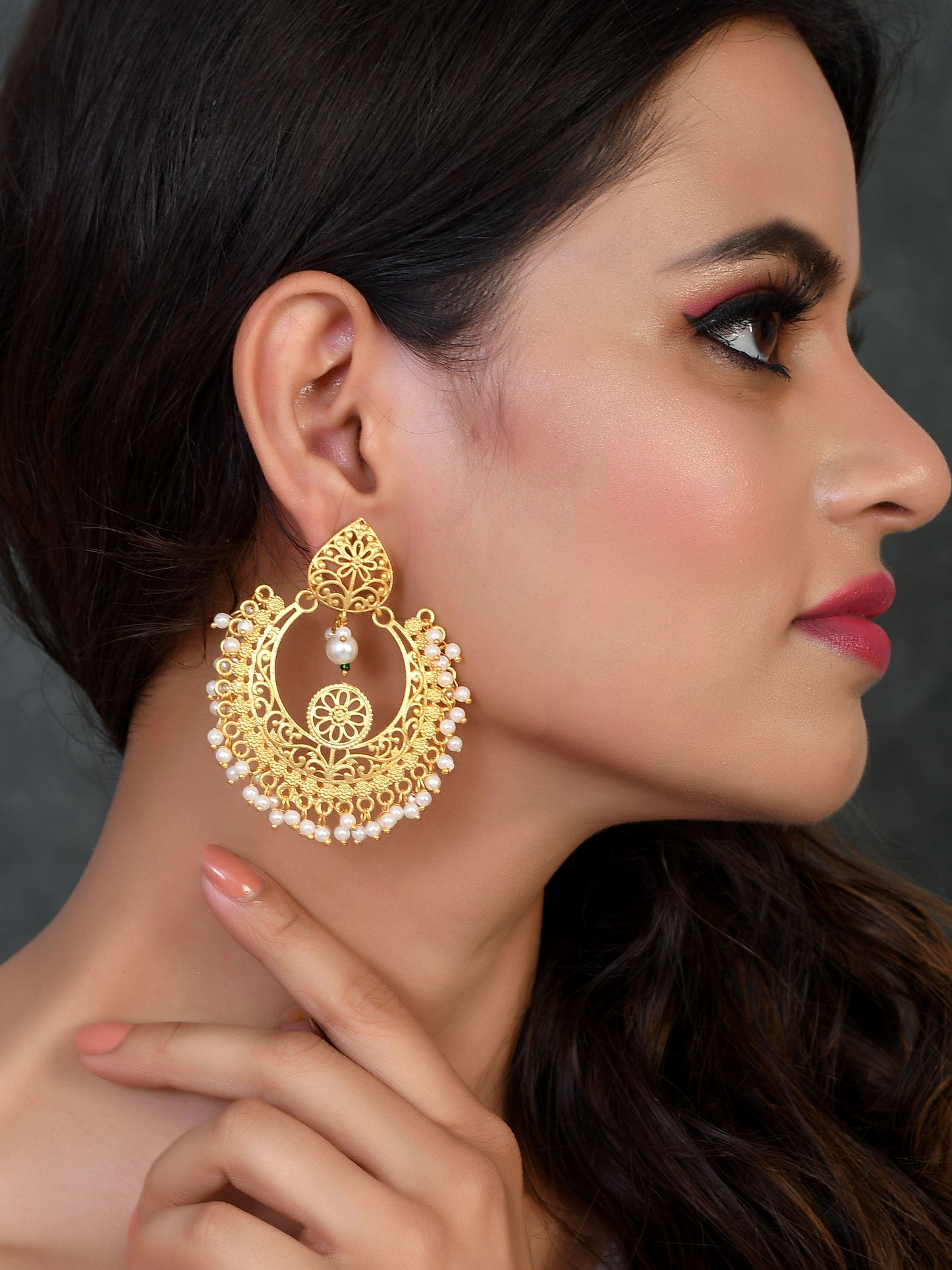 Gold Plated Traditional Earring