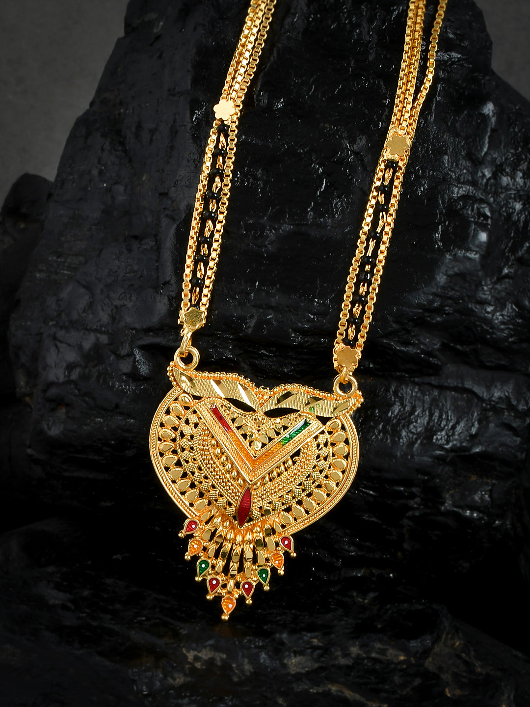 Gold Plated Radhika Pendant Mangalsutra for Women Online