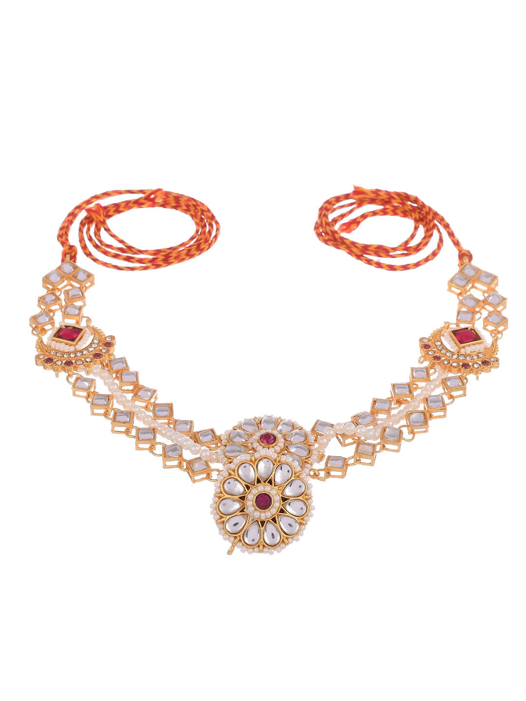 Kundan hot sale rakhdi set