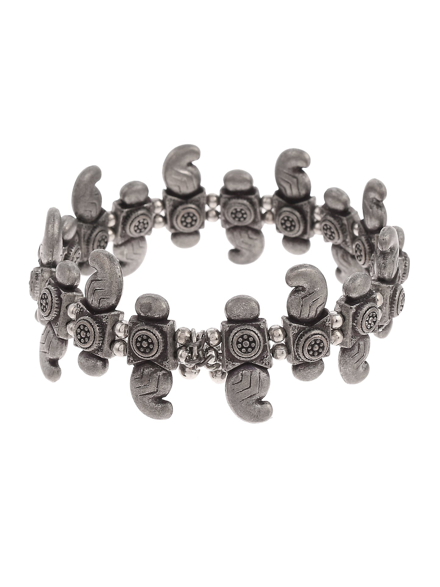 Silver Plated Oxidized Silver Plated bracelet
