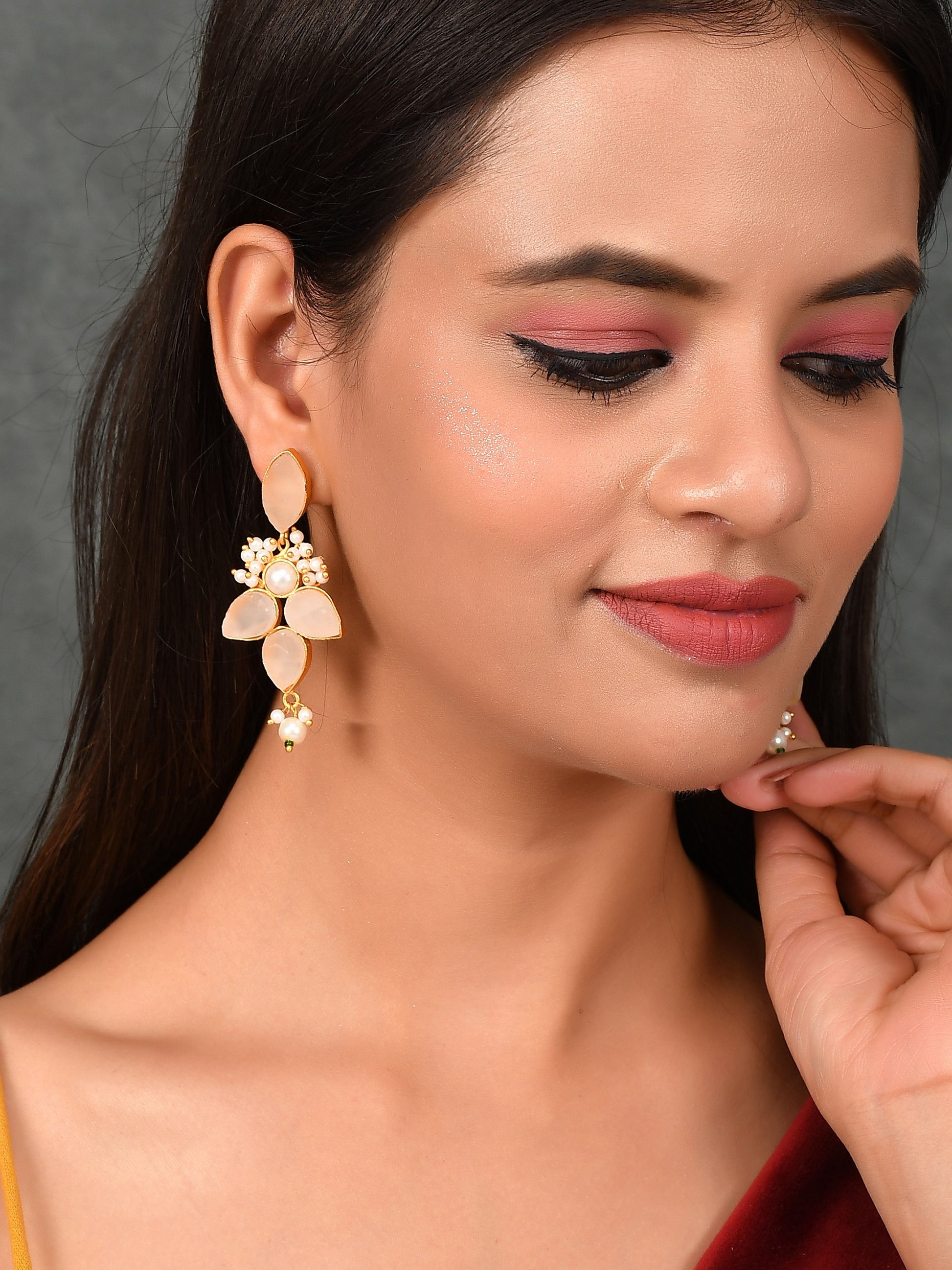 Gold Plated Handcrafted Traditional Earrings