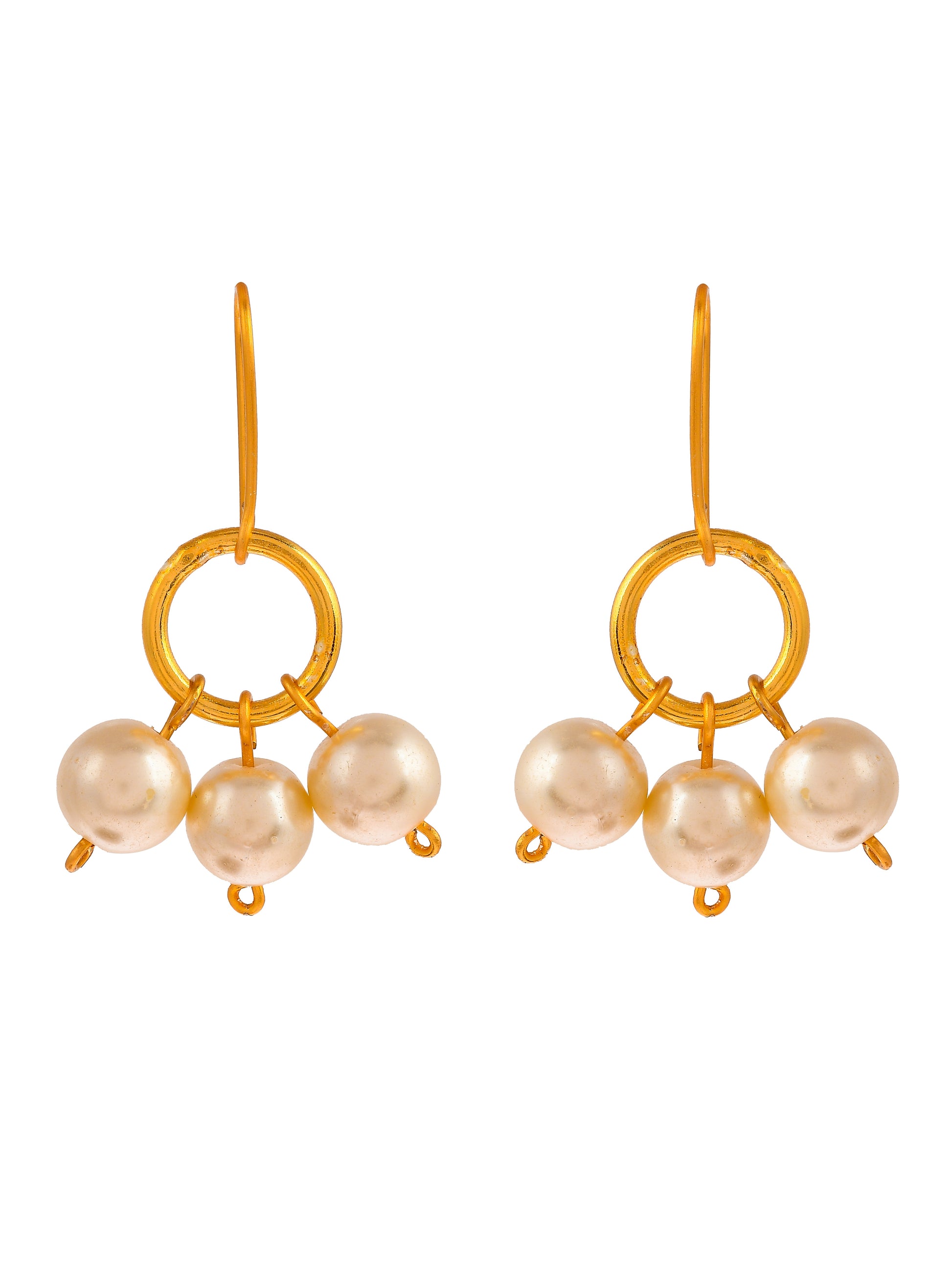 Western Pearl Beads Drop Earrings