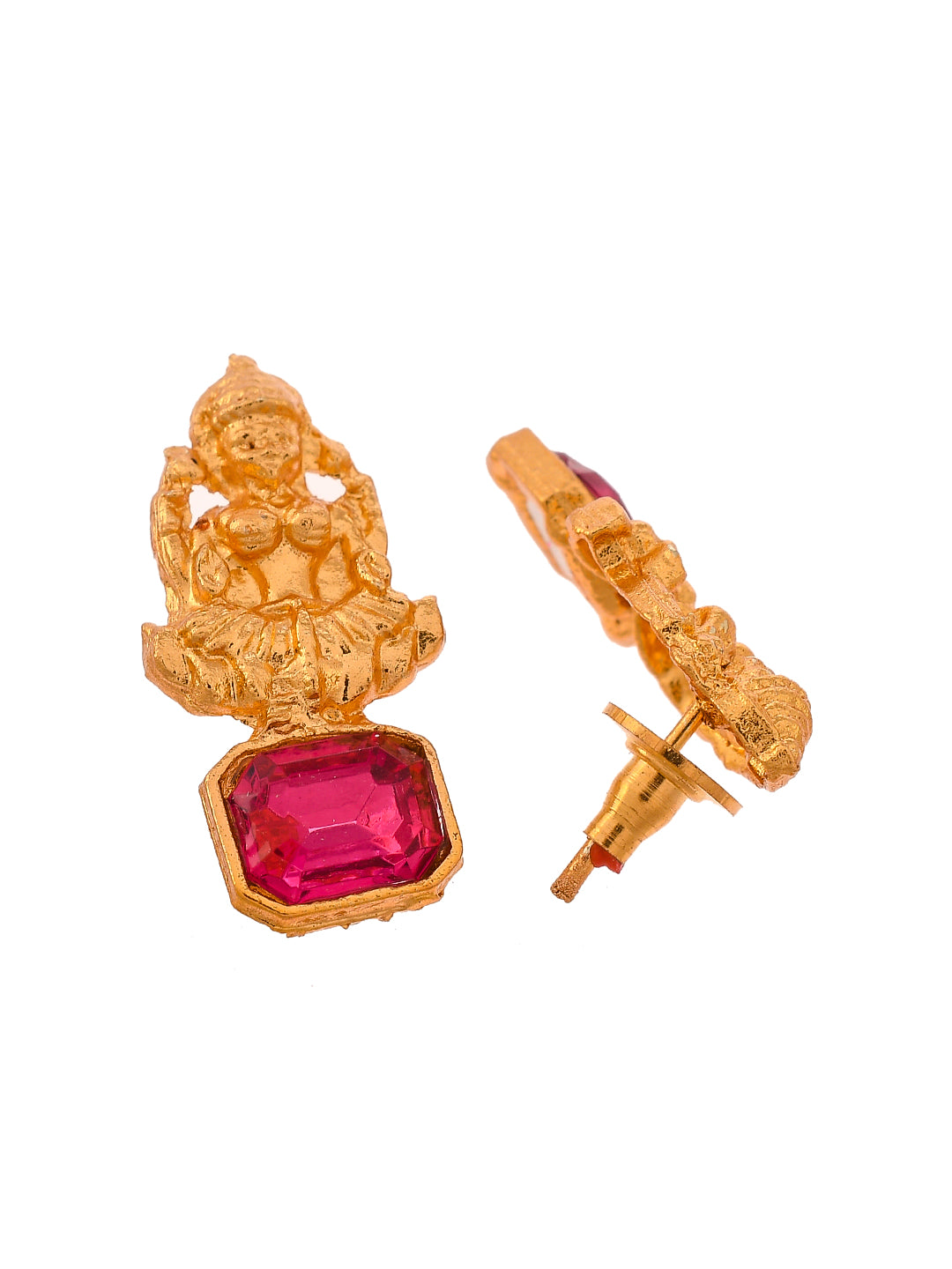 Gold Plated Laxmi Temple Jewellery Set