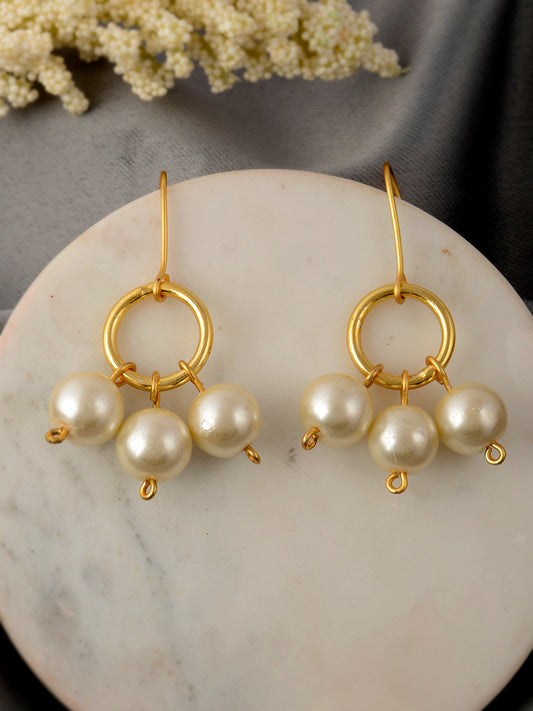 Western Pearl Beads Drop Earrings for Women Online