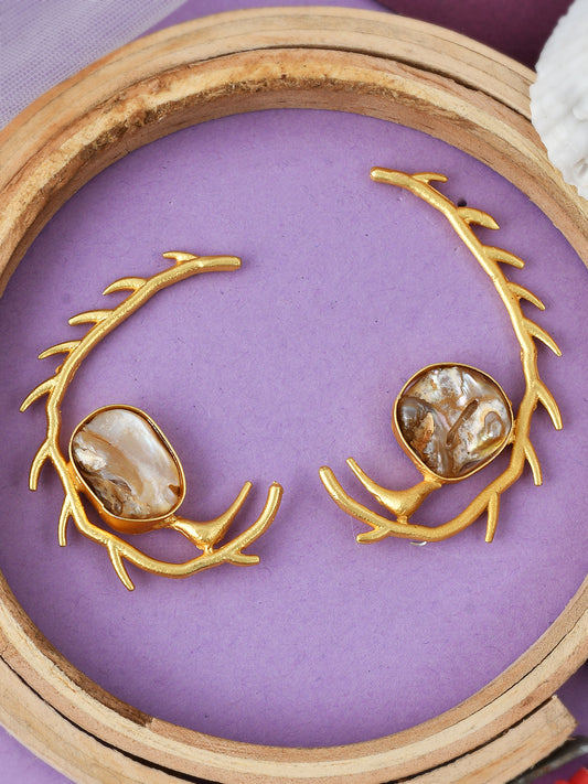 Gold Plated Contemporary Dangler Earrings for Women Online