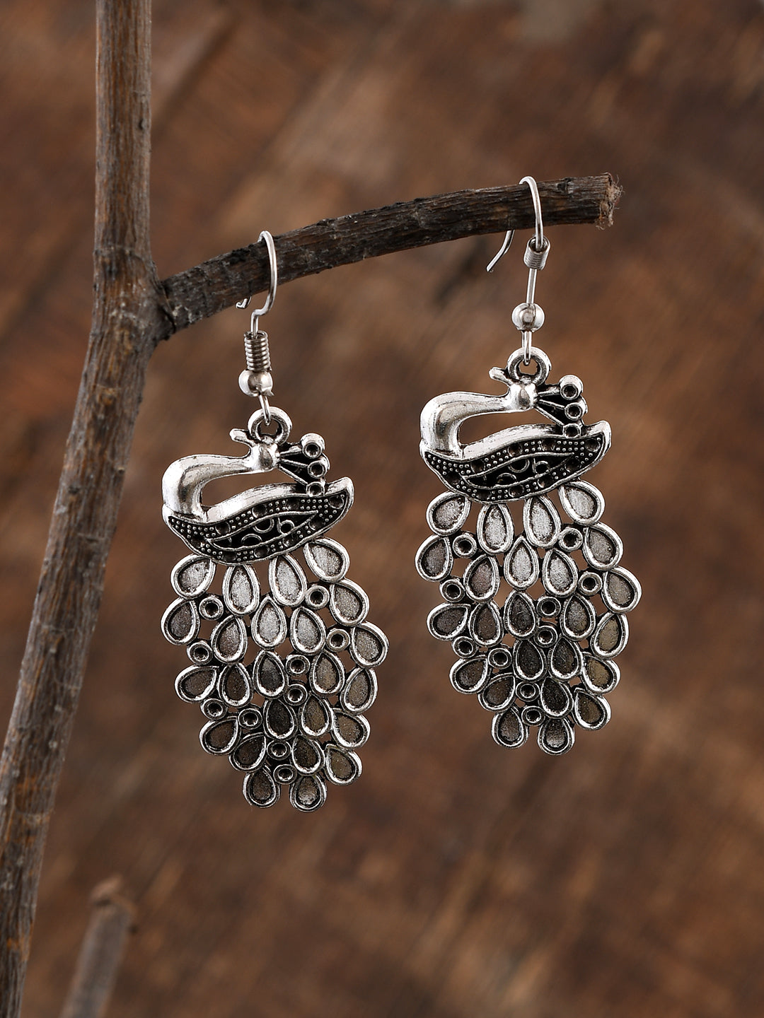 Silver Plated Oxidised Earrings for Women Online