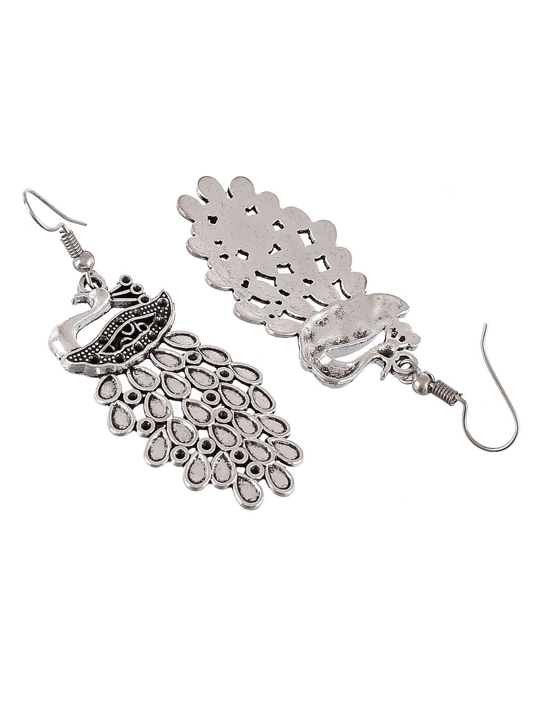 Silver Plated Oxidised Earrings