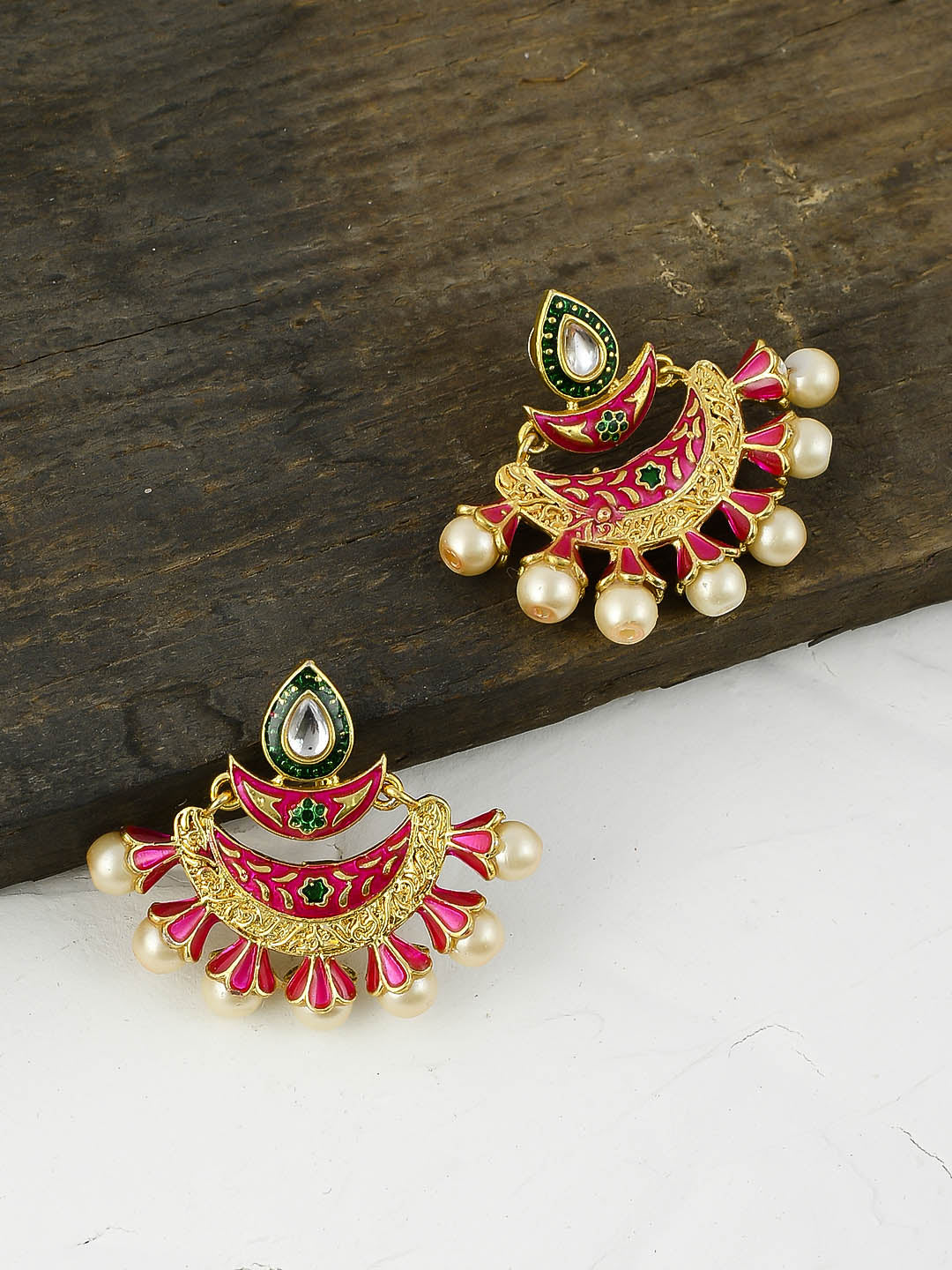 Minakari Chaandbali Earrings