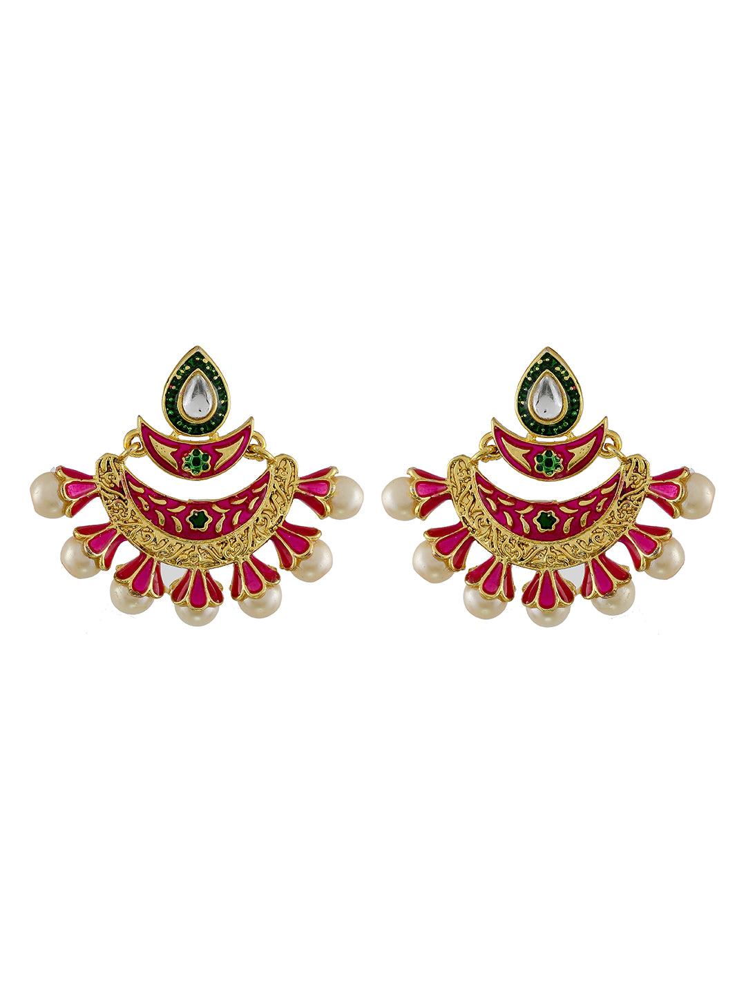 Minakari Chaandbali Earrings