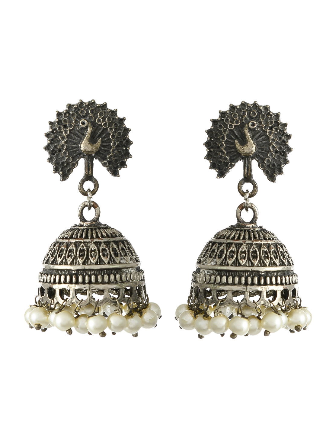 Buy Parvi Antique Jhumka Earrings Online | Tarinika