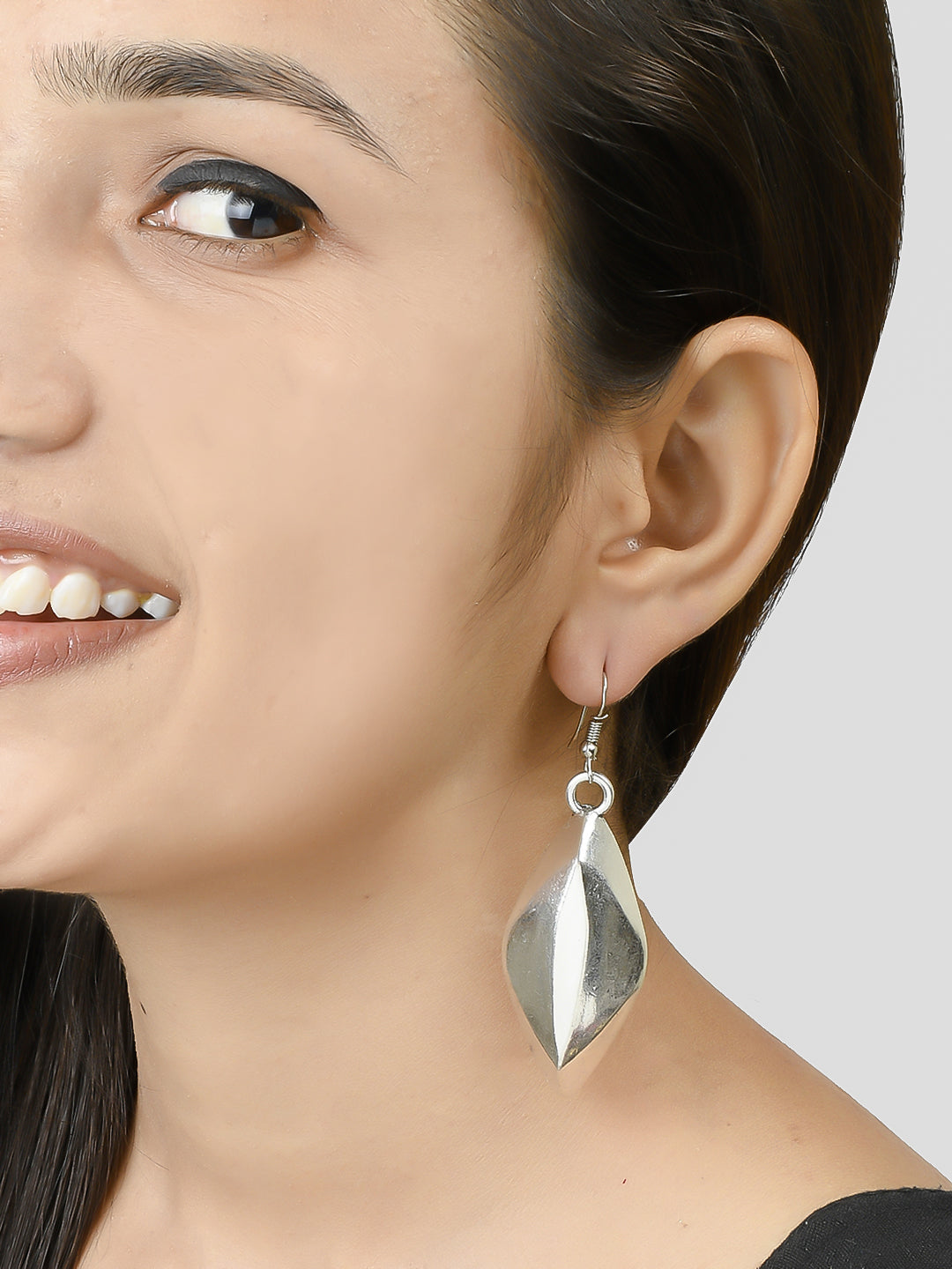 Silver Plated Cute Oxidised Earrings For Women