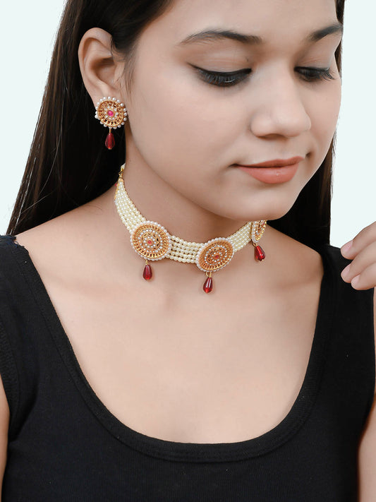 Pearl Choker Jewellery Set for Women and Girls for Women Online