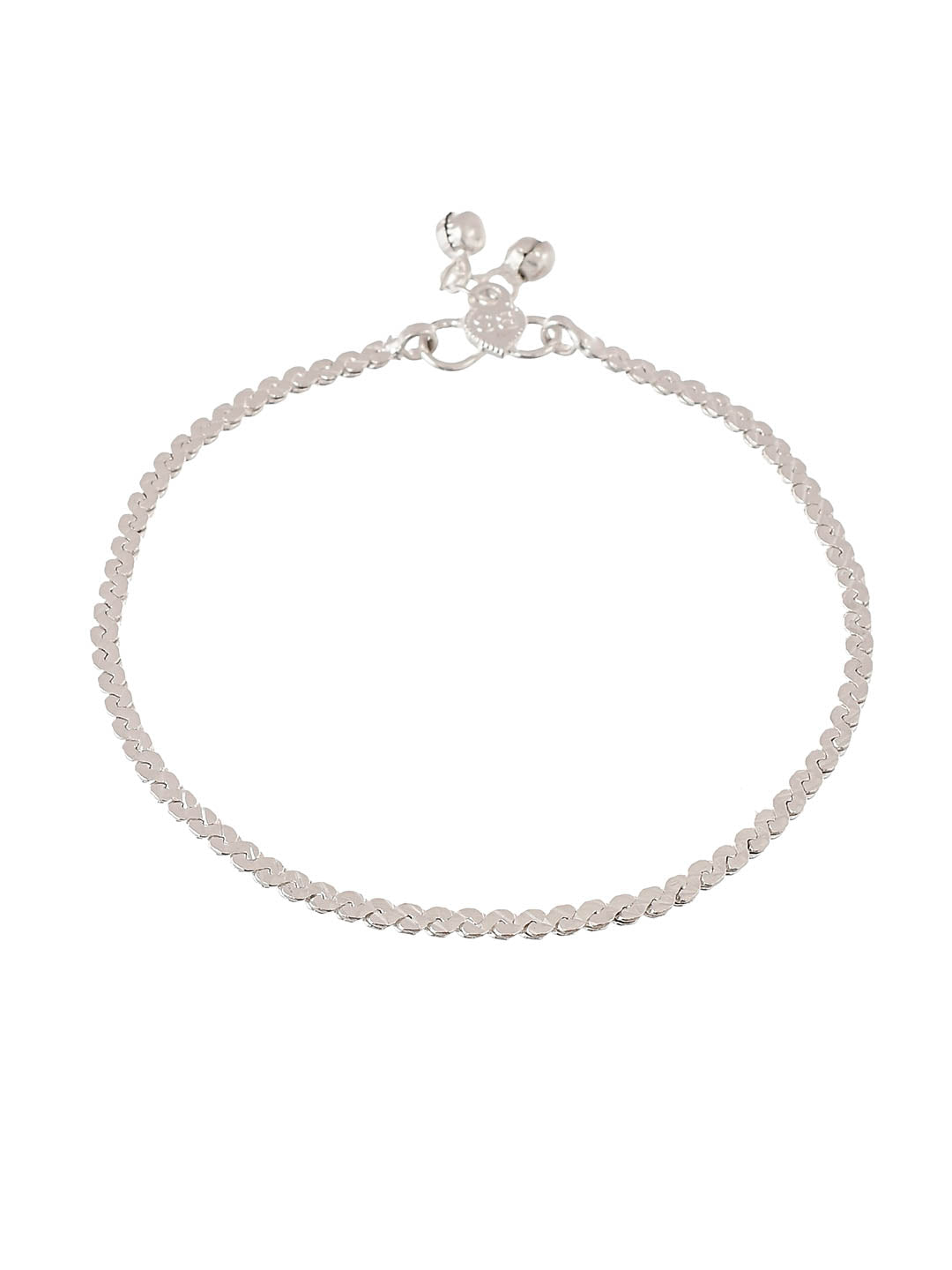 Set Of 2 Silver Plated Western Delicate Chain Anklets
