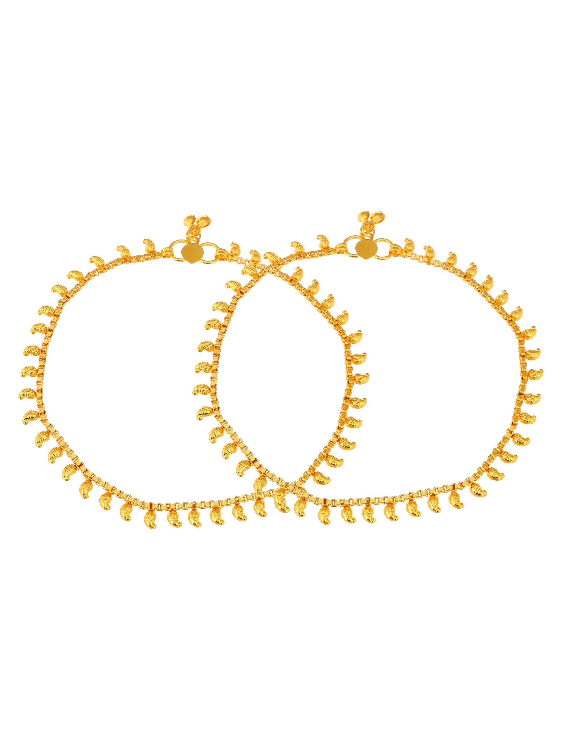 Gold Plated Mango Chain Anklet