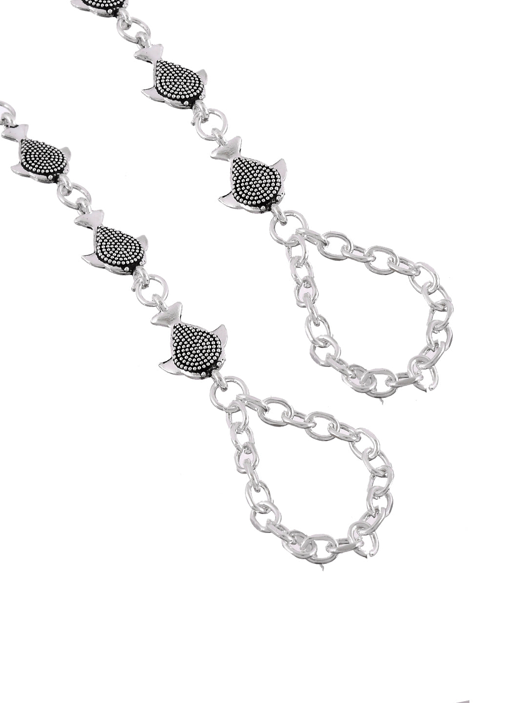 Silver Plated Paagpan Anklet For Girls