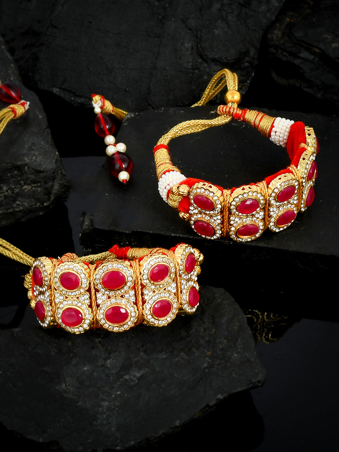 Traditiopnal Temple Gold Plated Rajputana Armlet Gold Plated Bracelets for Women Online