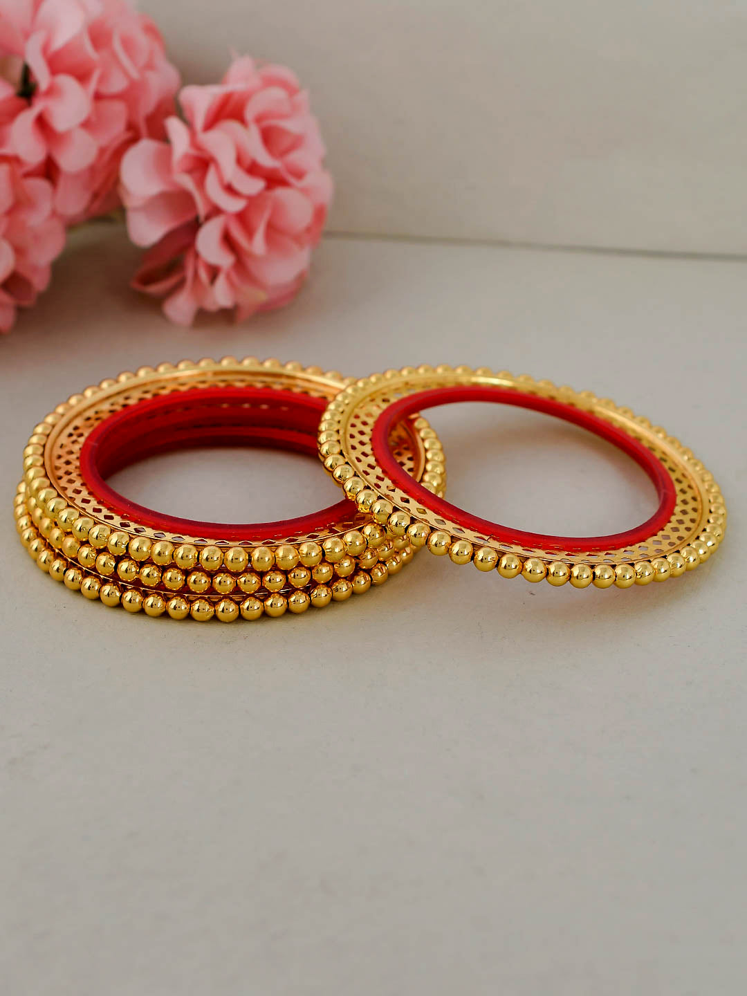 Set of 4 Traditional Rajputi Handcrafted Bangles for Women Online