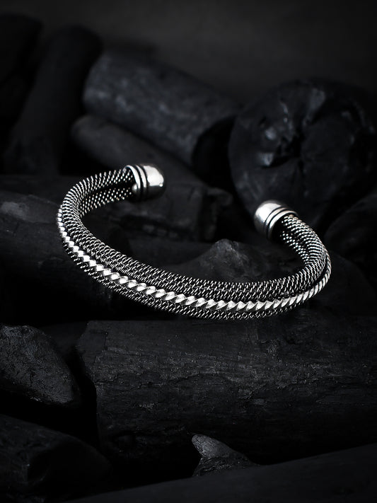 Oxidised Stylish Adjustable Silver Plated Bracelets for Women Online