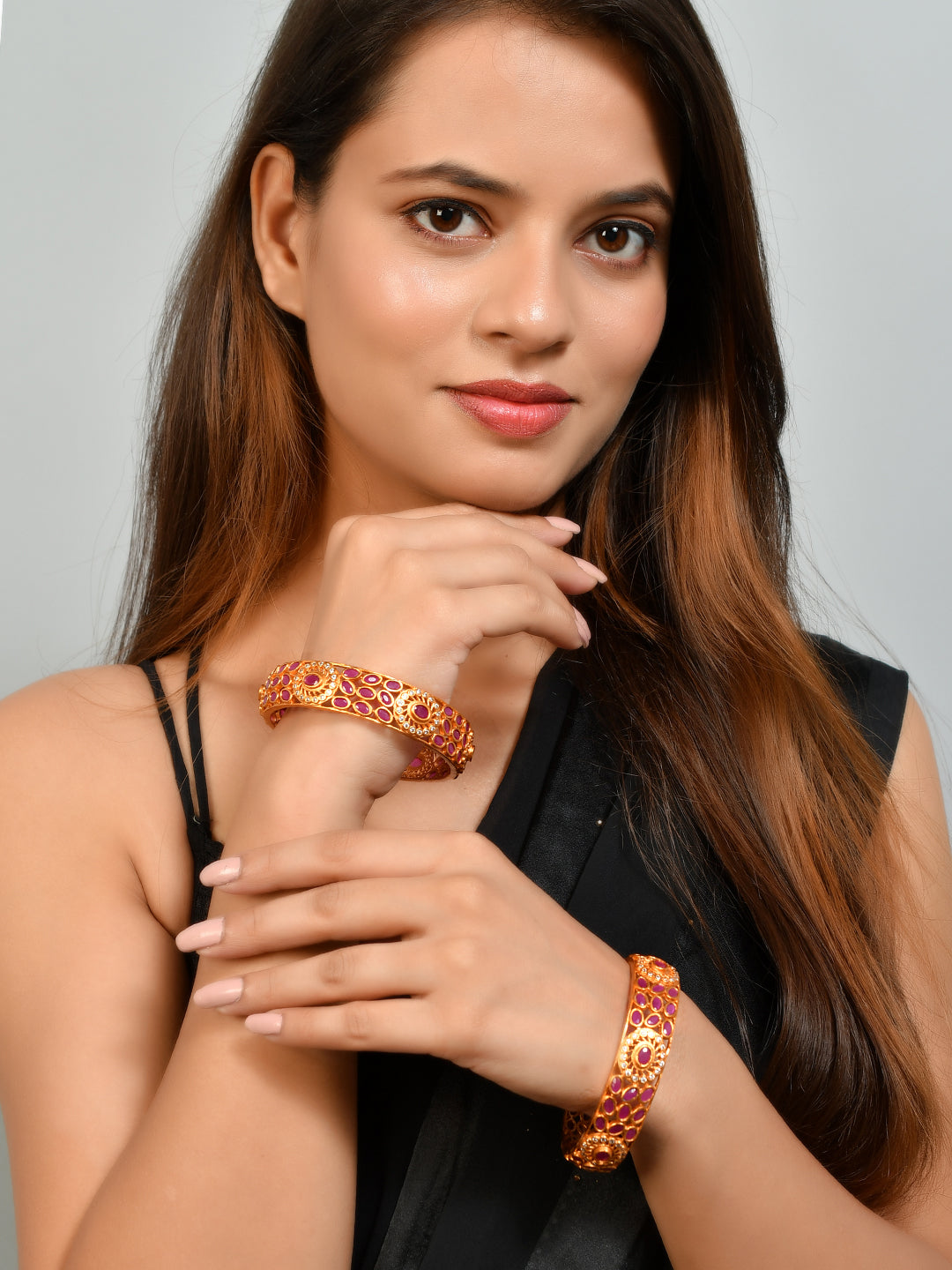 Kps Bangles Buy Gold Plated Handcrafted Kada Bangles for Women Online at Silvermerc ...