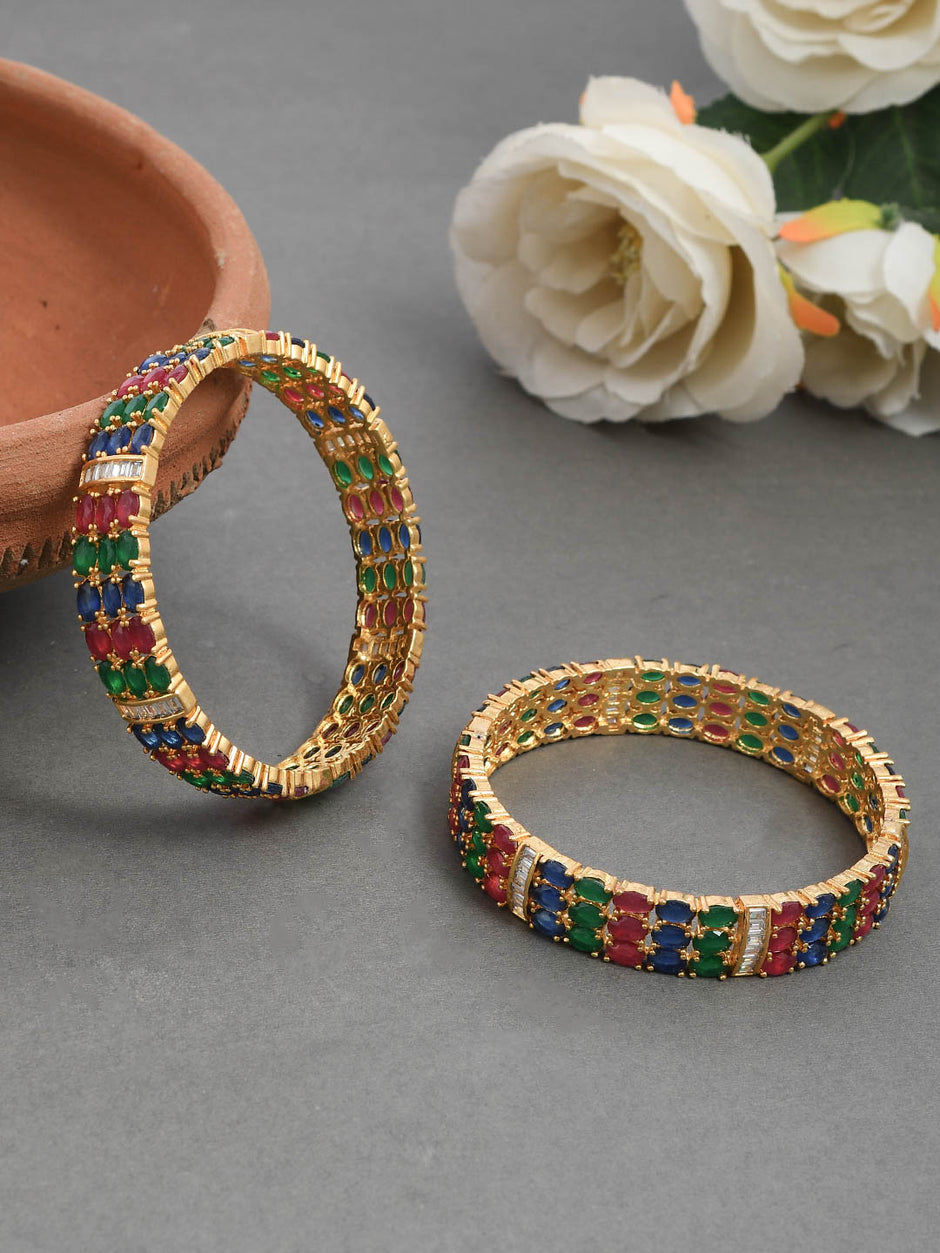 AD Bangles - Buy American Diamond bangles Online at Best Price ...