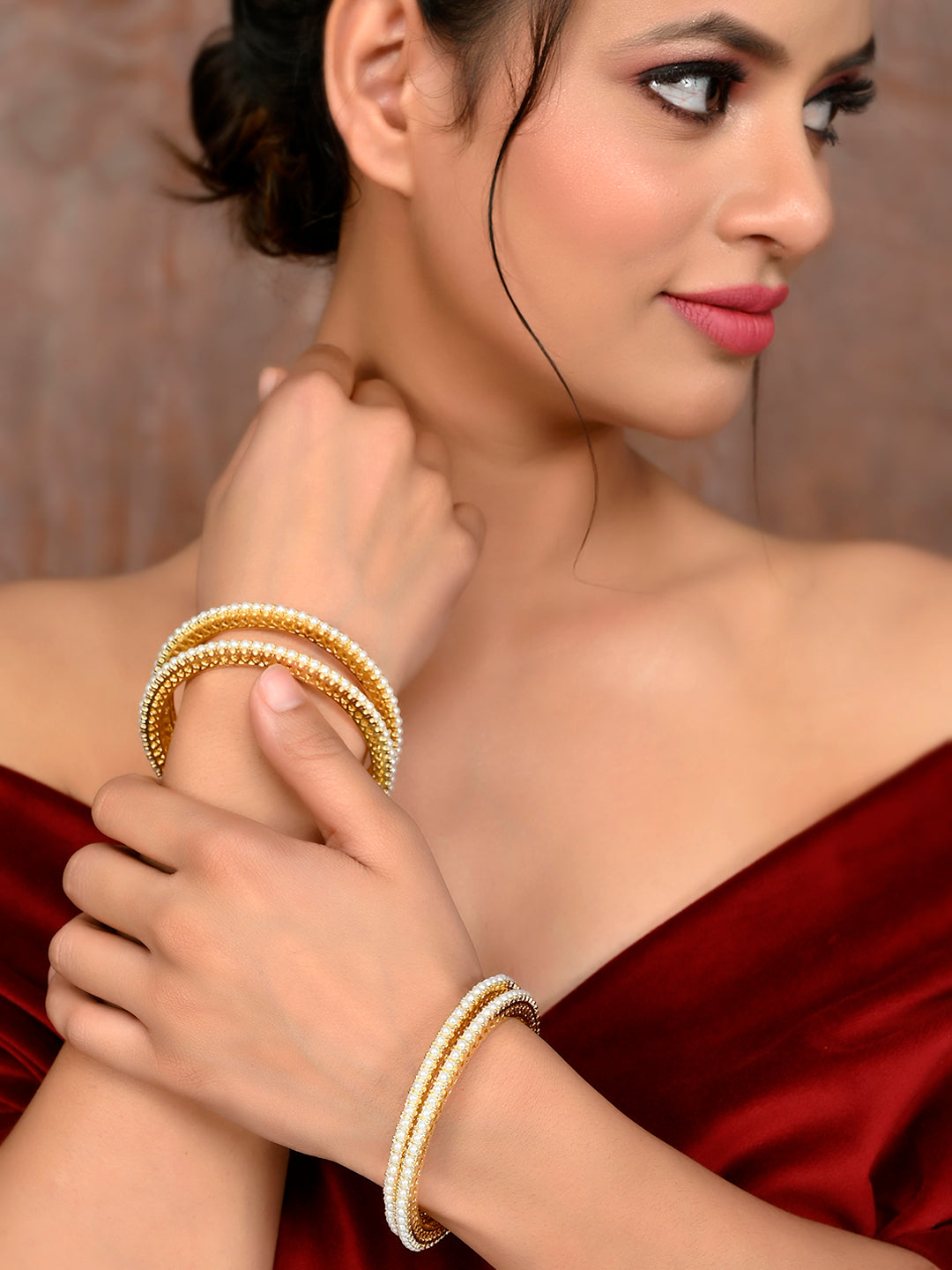 Pearl Bangles - Buy Latest Pearl Bangles Online in India at Best Price ...