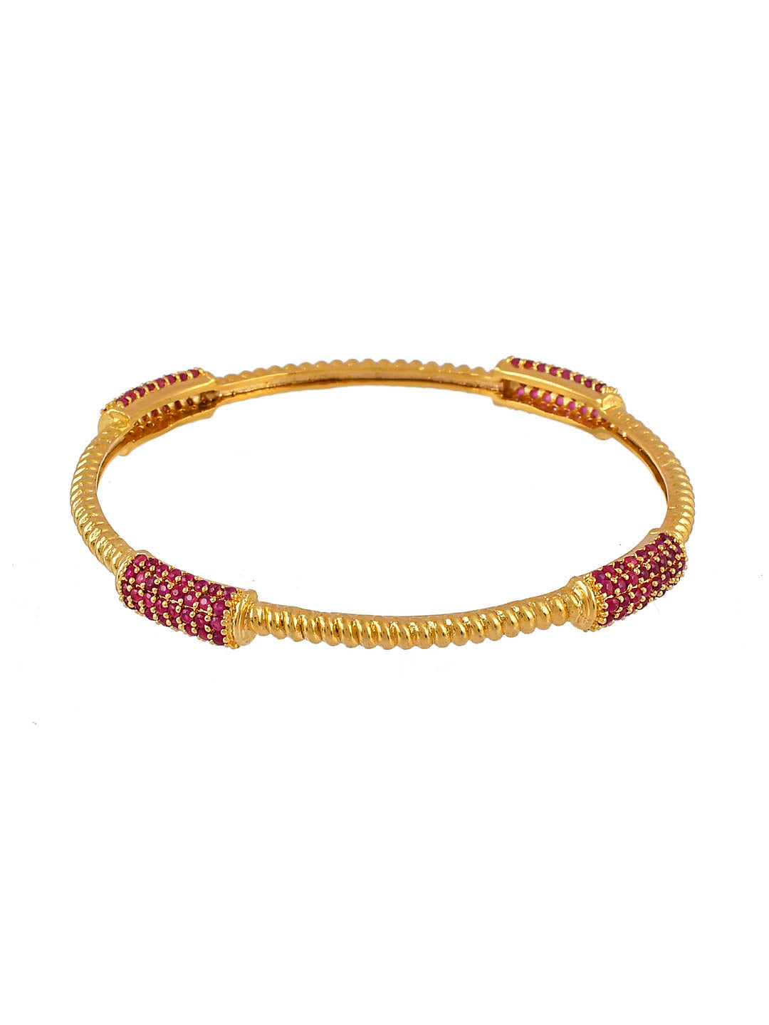 Set Of 2 Gold Plated Handcrafted Bangle