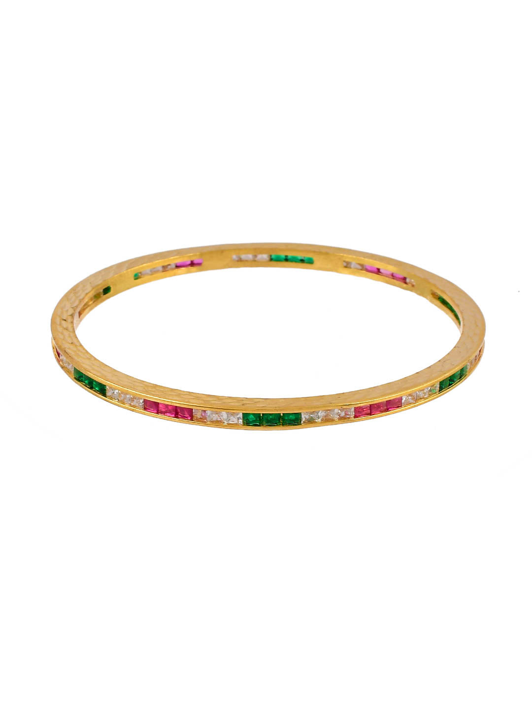 Gold Plated Handcrafted Multicolor Ad Bangles