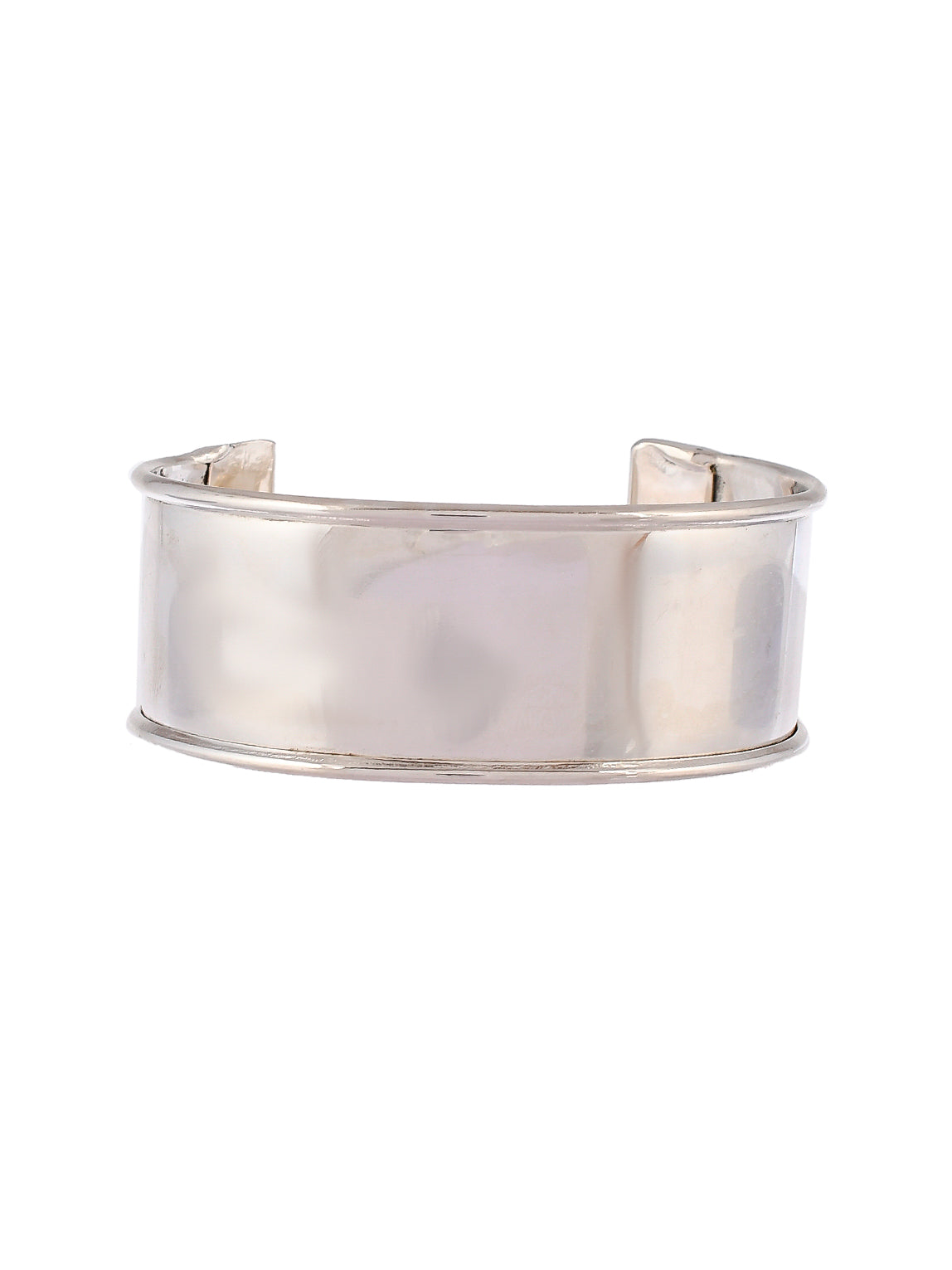 Handcuff Silver plated Plain Bracelet