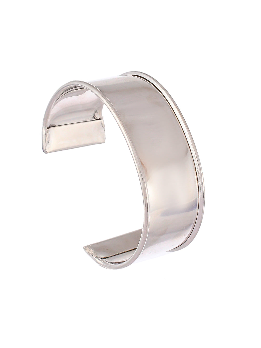 Handcuff Silver plated Plain Bracelet