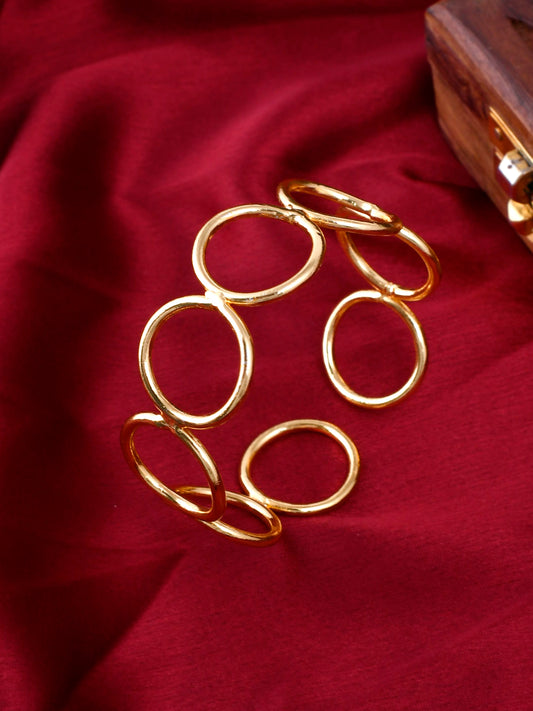Spiral Gold plated Bracelet