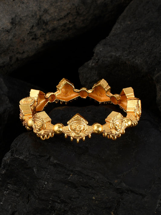 Devi Shakti Temple Gold Plated Bracelet - Earrings for Women Online