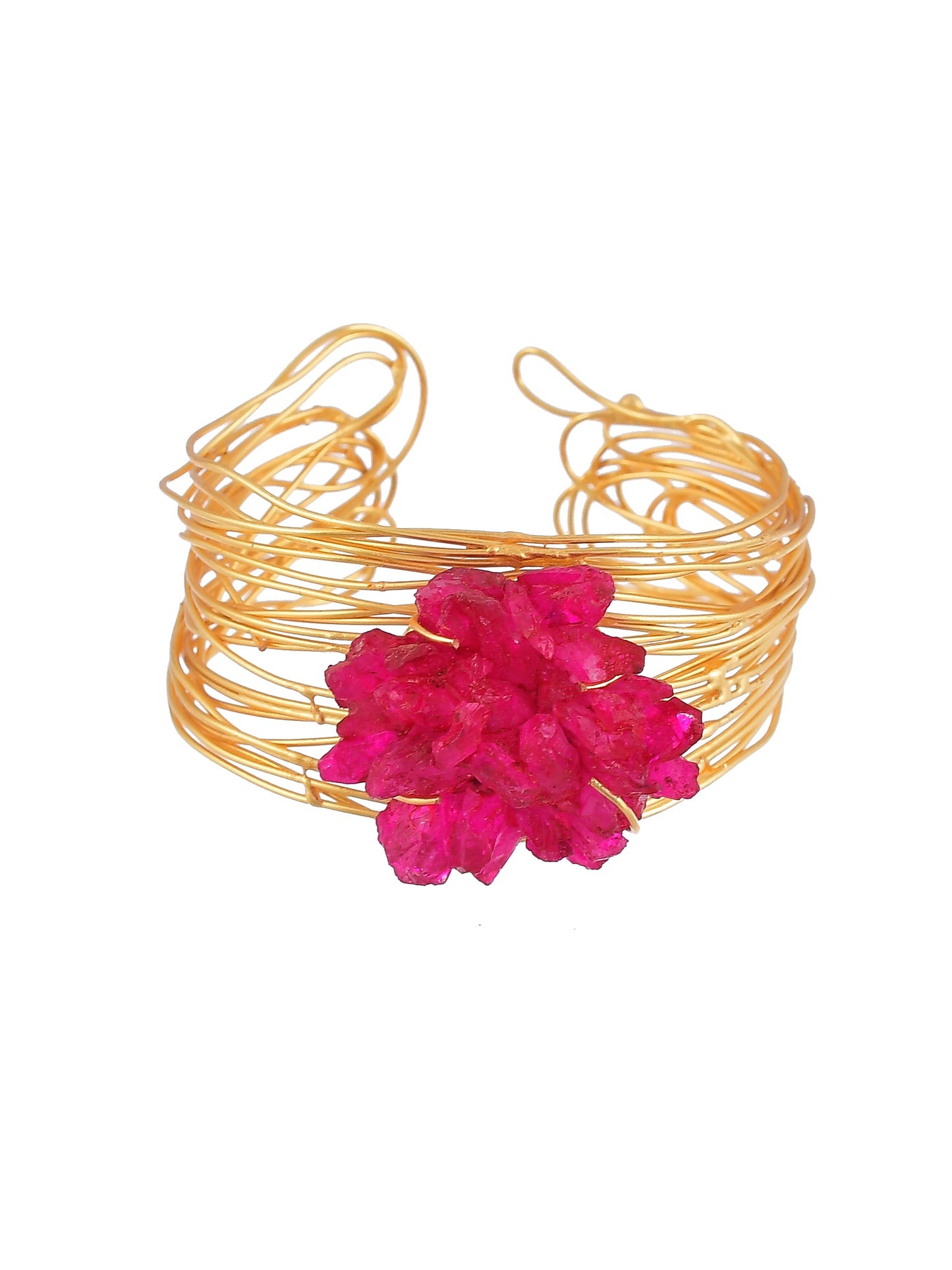 Mesh Wire Rose Gold Plated bracelet