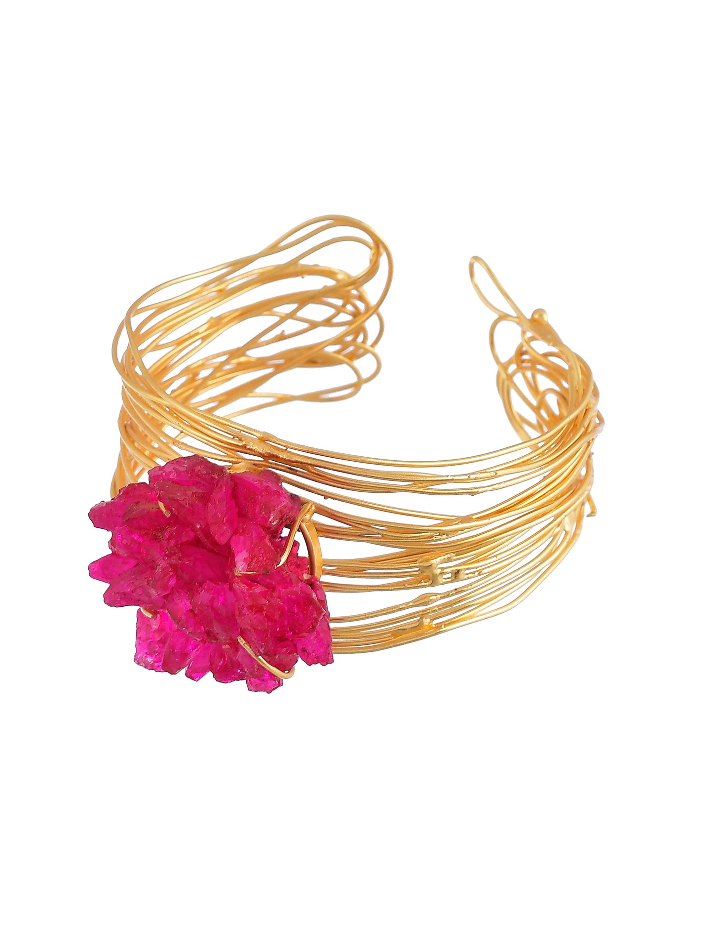 Mesh Wire Rose Gold Plated bracelet