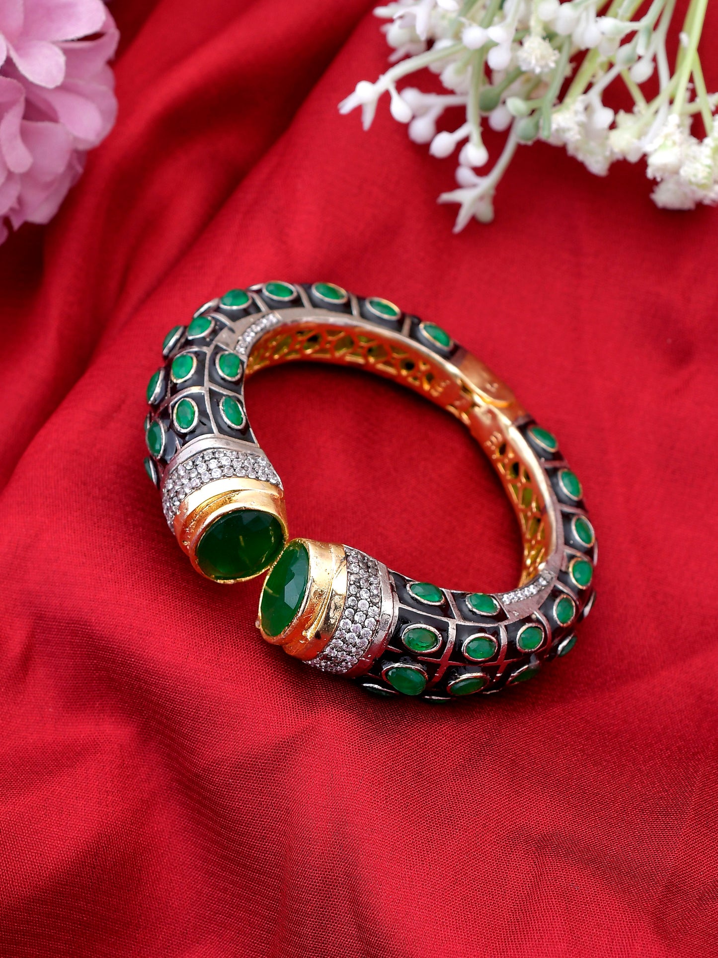 Victorian Ethnic Gold Plated Bracelets for Women Online
