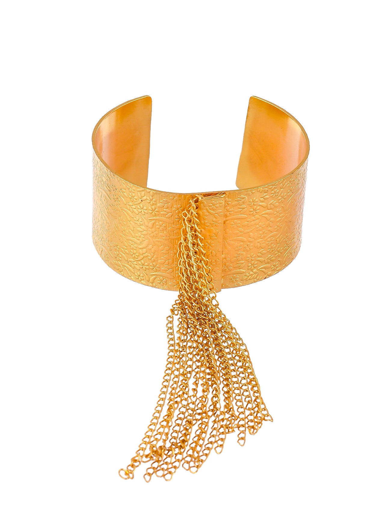 Gold Plated Trendy Statement Handcuff