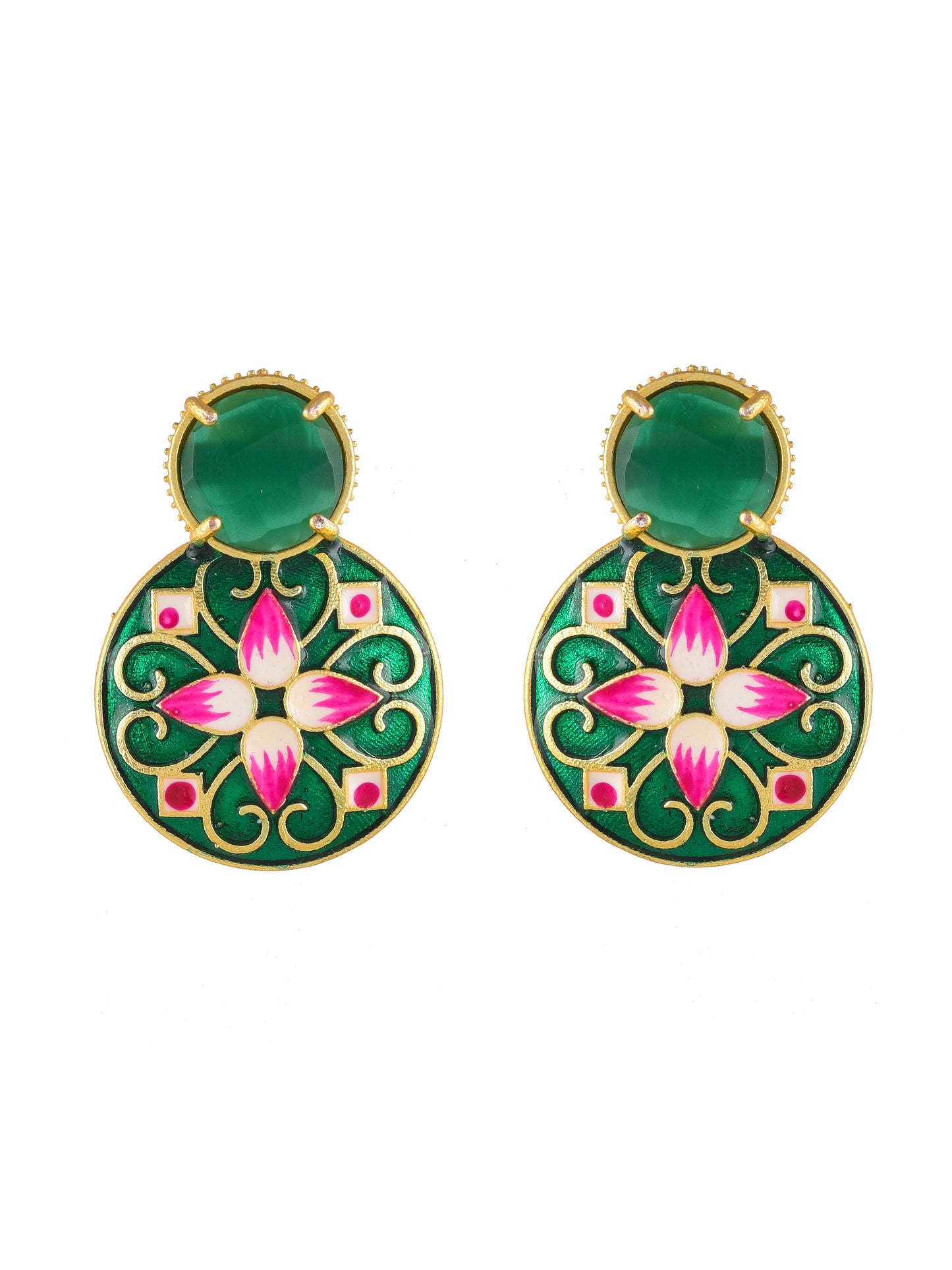 Enamelled Earrings