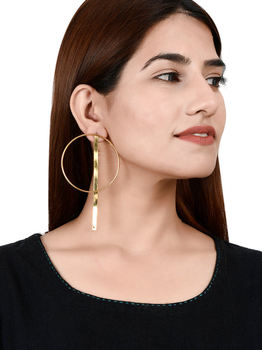 Contemporary Gold Plated Circle of Life Earrings for Women Online