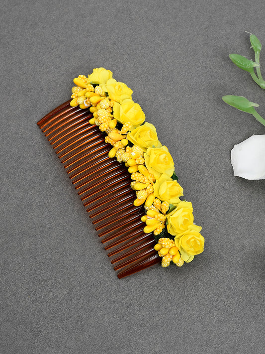 Hana Kanzashi Yellow Floral Hair Accessories