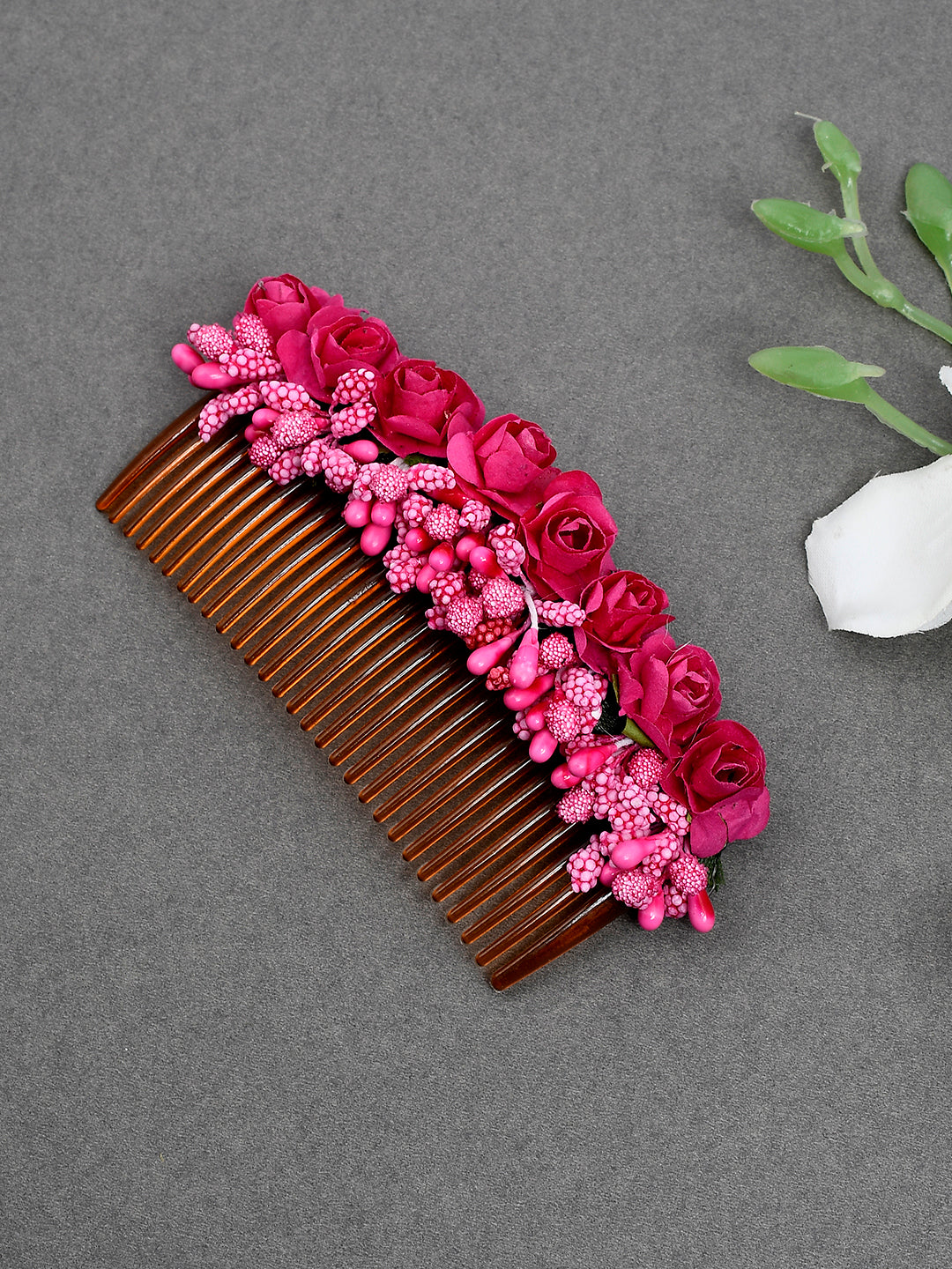 Pink Floral Japanese Hair Accessories| Hana Kanzashi for Women Online