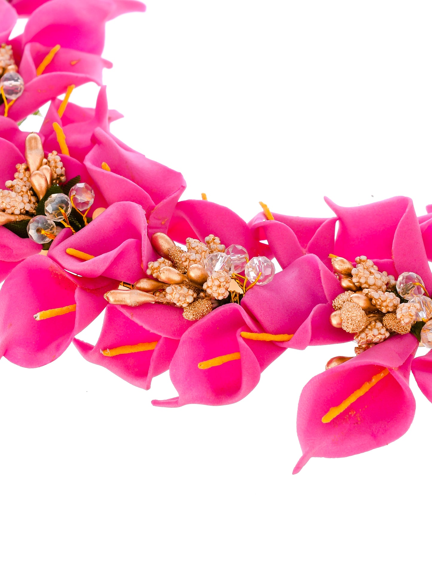 Women Pink Colored Embellished Hair Accessory