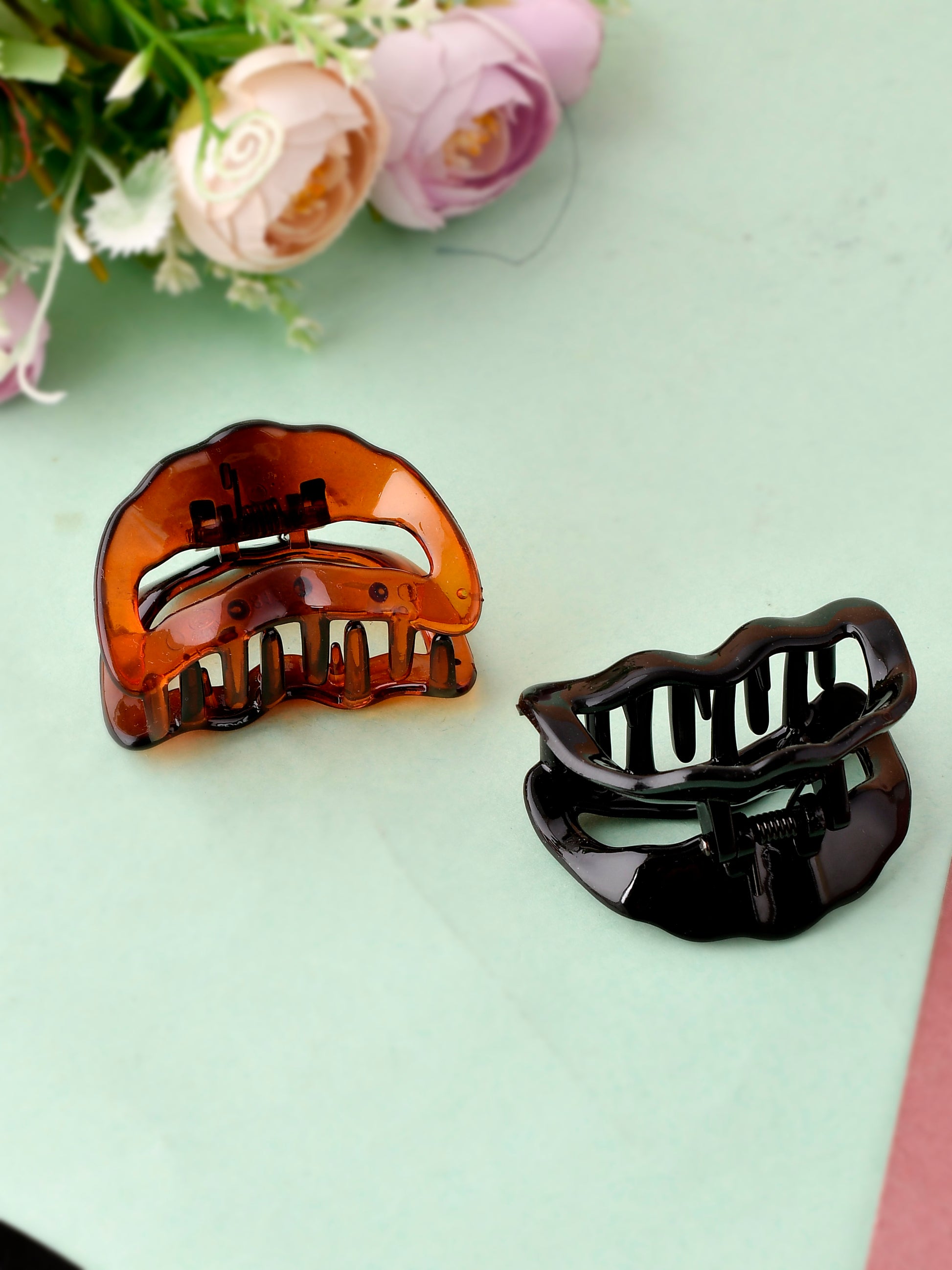 Set of 2 Brown & Black Claw Clips for Women Online
