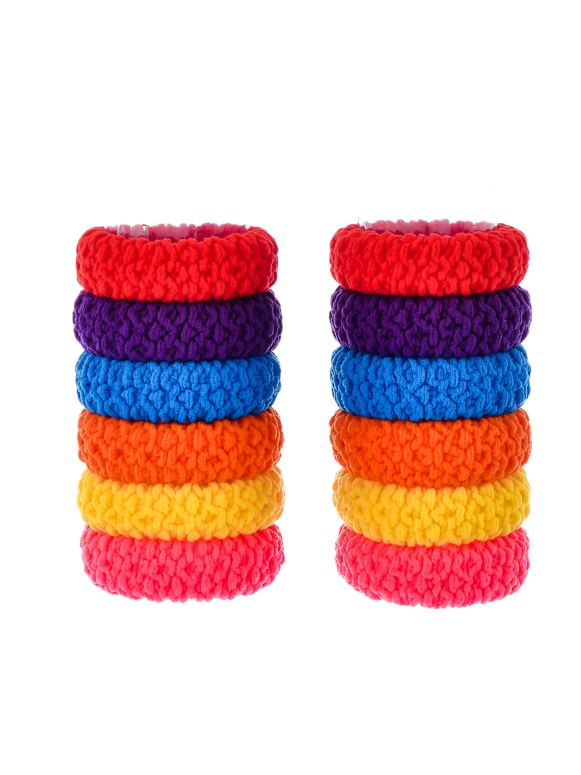 Set of 12 Multi Colored Ponytail Holders for Women Online