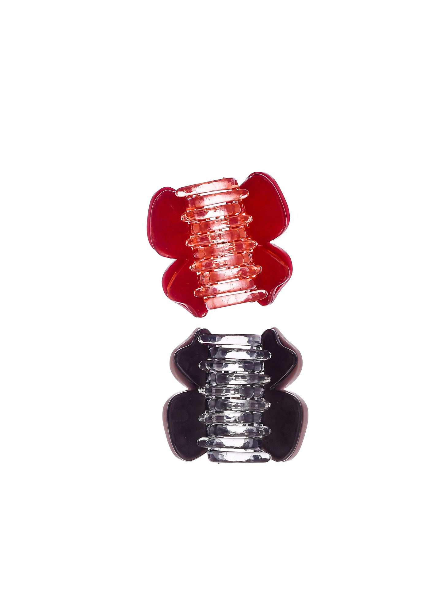 Set Of 3 Multi Color Claw Clips